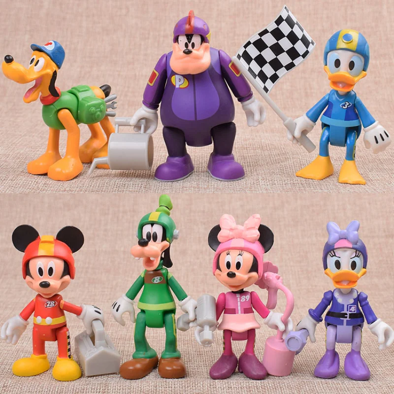 

Disney фигурки Микки клубный домик Микки Маус 7-10 см модель Микки Минни Маус Дональд Дейзи Дак игрушки для детей Подарки
