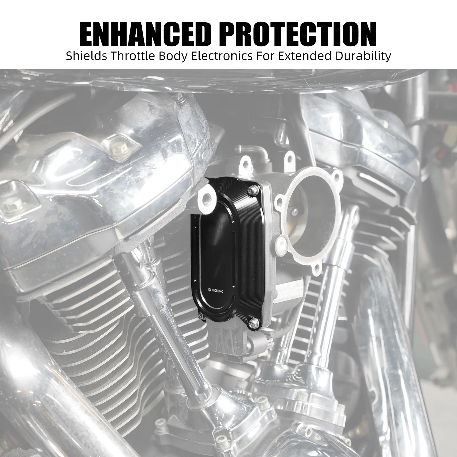 Для Harley Fat Bob FXFB FXFBS 2018-2020 гг. защита корпуса дроссельной заслонки теплозащитный