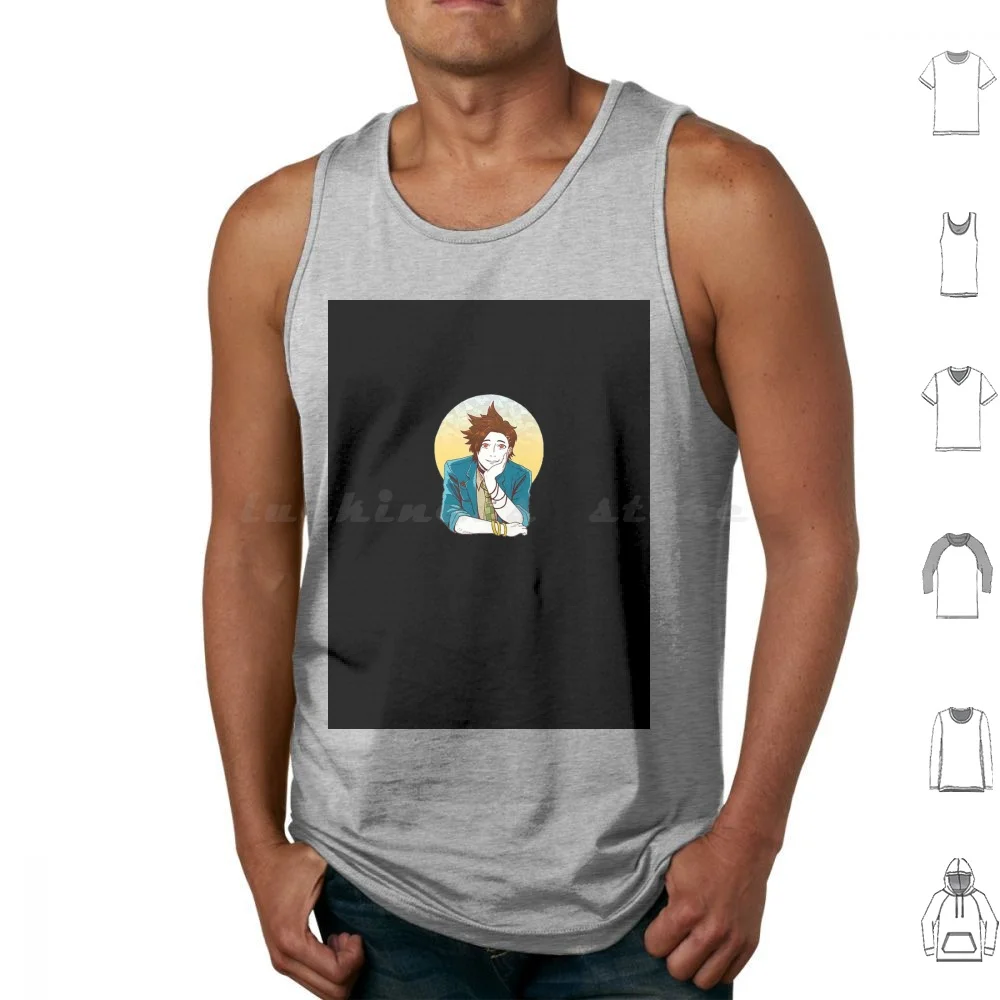 Винтажные майки Джо тазуна жилет без рукавов ваш поворот к Die Yttd аниме джодсара
