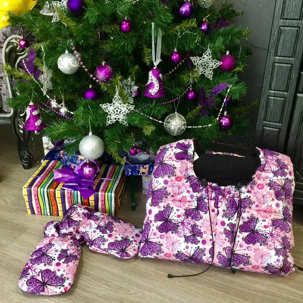 Конверт в коляску (спальный мешок) Бабочки |