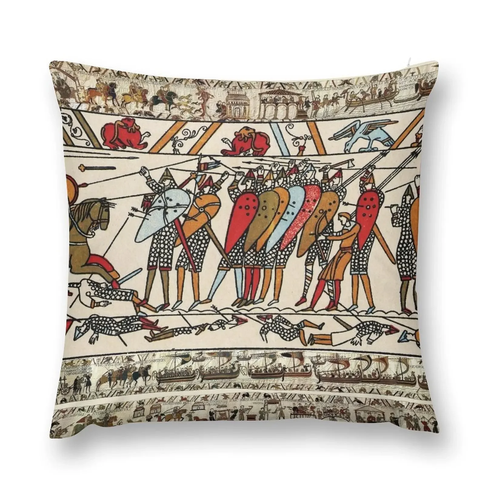 THE BAYEUX TAPESTRY BATL OF HASTINGS NORMAN KNIGHTS Декоративная подушка Наволочки для подушек Подушка