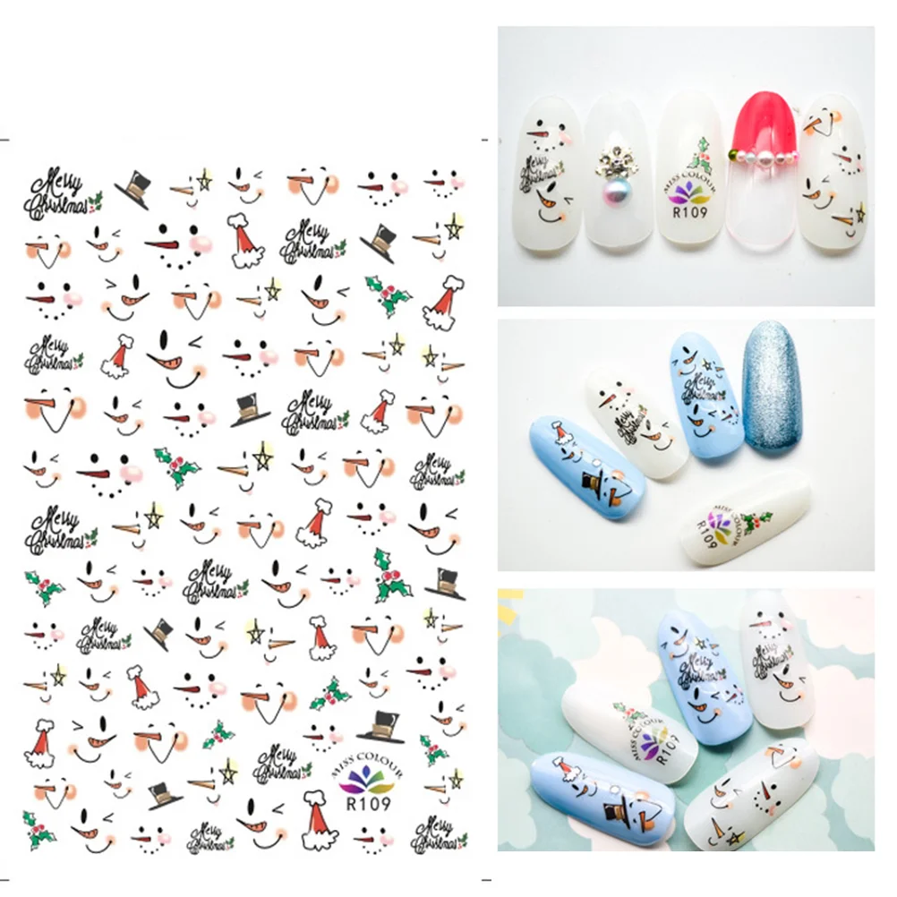 

Christmas Nail Decals Nail Stickers Nail Fingnails Toenails Manicure for