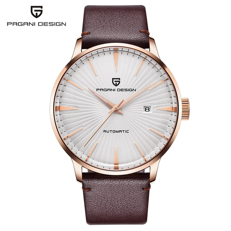 

PAGANI DESIGN Luxury Brand New Fashion Mens Watches Waterproof Leather Strap Casual Automatic Mechanical Watch Relogio Masculino