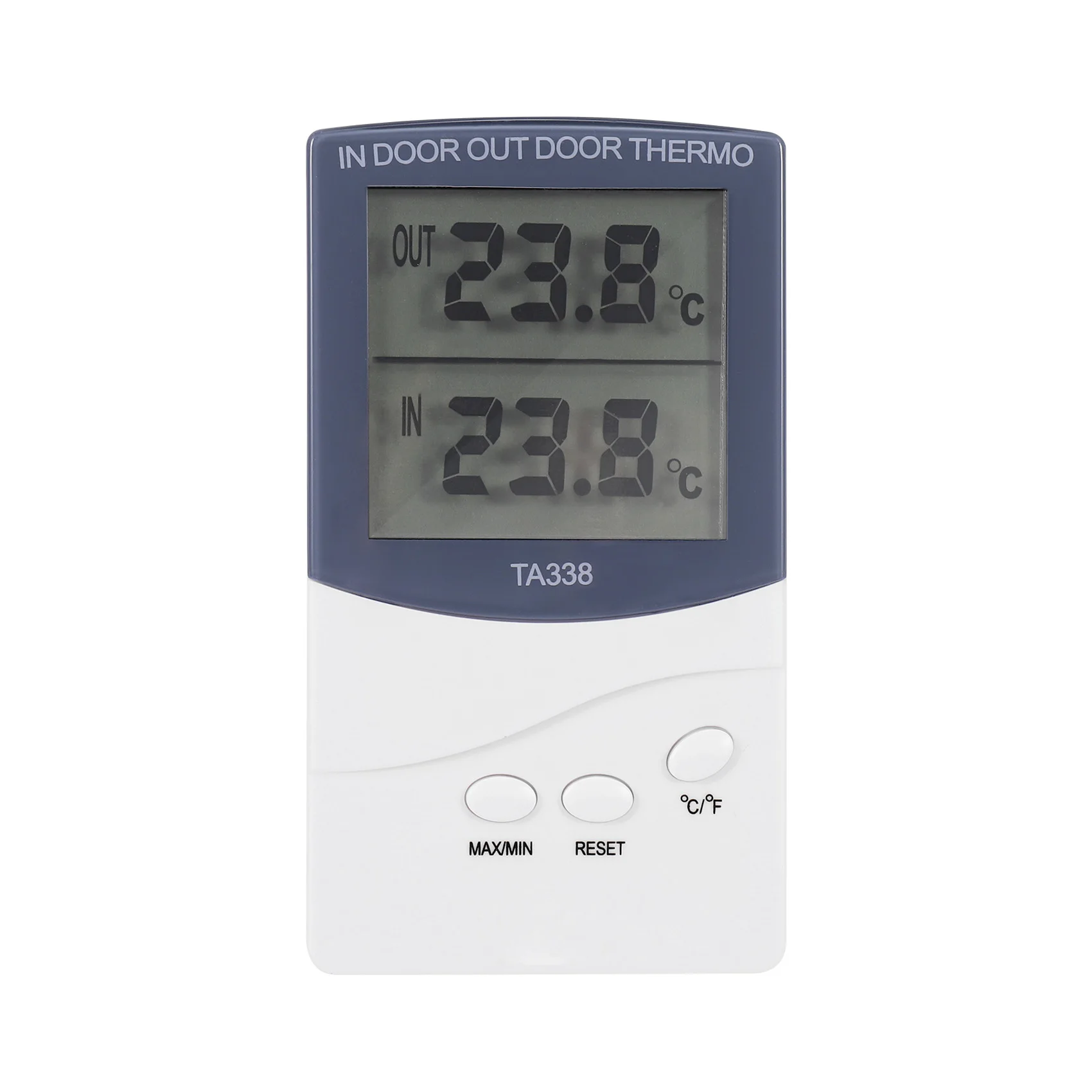 

Digital thermometer inside outside temperature probe