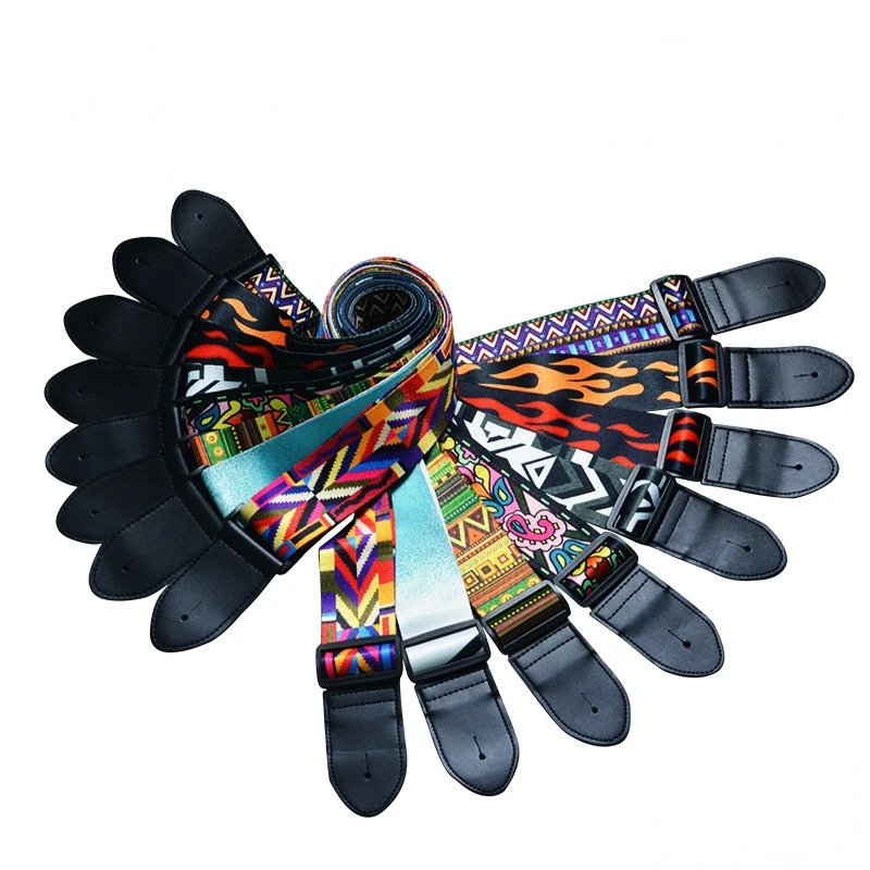 

Качественный ремешок для гитары, ремешок из полиэстера для теплопередачи гитары, аксессуары для гитары 66 см-127 см