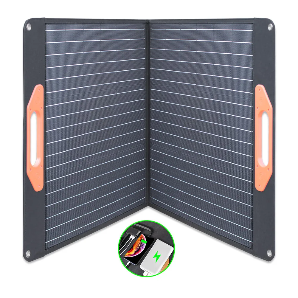 

Solar System Modules 100W 18V ETFE Mono Portable Folding Solar Energy Panel Carry Bag For Sale