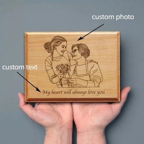 Дропшиппинг пользовательские рамки винтажные деревянные фоторамки домашний Декор персонализированные печатные фотографии подарки на свадьбу годовщину