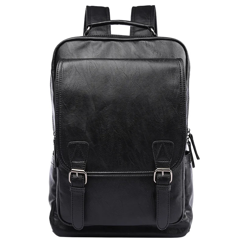 

Premium Business Large Capacity Men's Leather Backpack for Casual Commute Mochila 15.6inch Laptop Leather Vintage Backpack