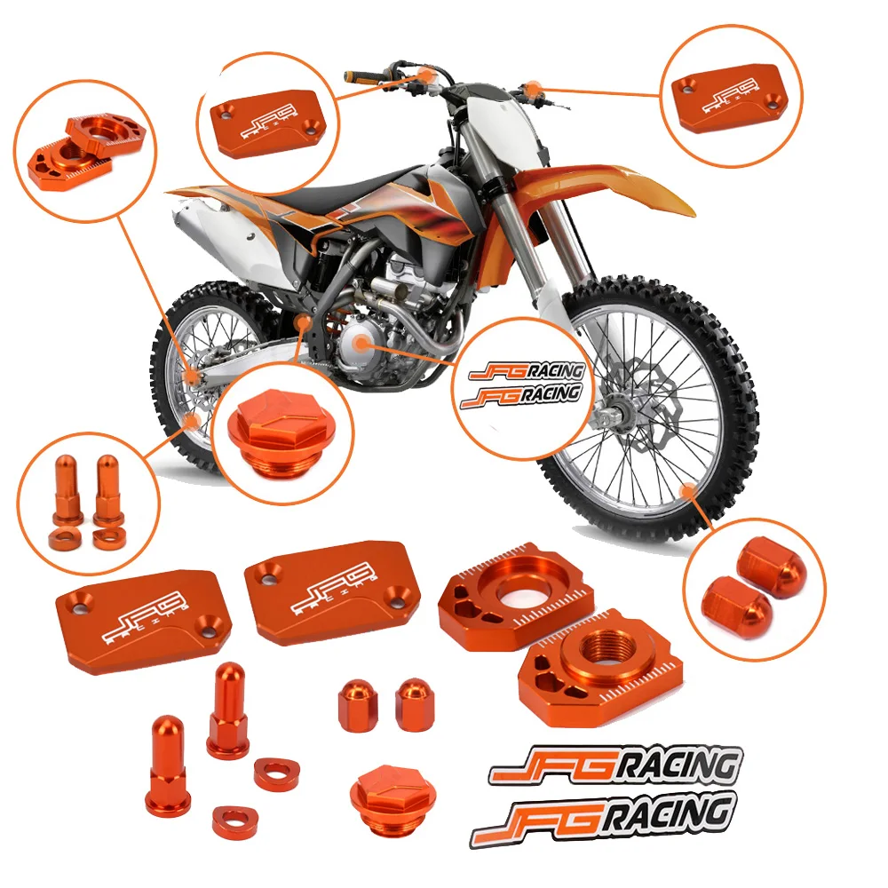 Набор крышек для резервуара тормозной муфты мотоцикла CNC YAMAHA HONDA SUZUKI KTM YZ125 YZ250 RMZ250