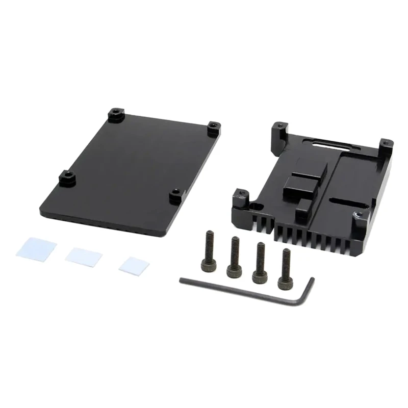 

Алюминиевый Чехол для Raspberry Pi 4 Model B, Пассивный охлаждающий защитный корпус из алюминиевого сплава для Raspberry Pi 4