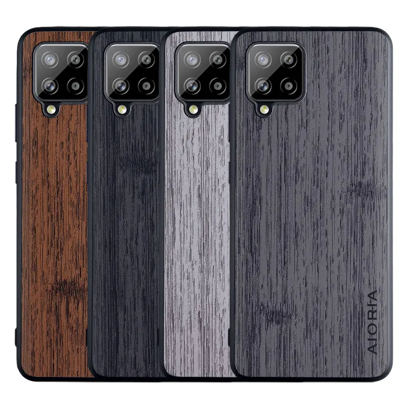 

case for Samsung Galaxy A42 5G Vintage design soft TPU Hard PC with PU leather skin 3in1 material coque fundas covers