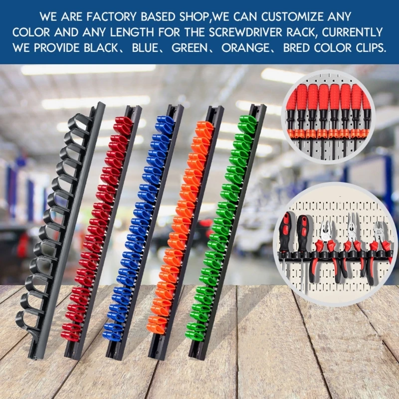 

E5BE Multifunctional Storage Rack Wrench Screwdriver Holder for Hardware Tools