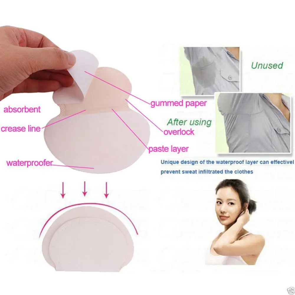 

Disposable Sweat Pads Unisex 50Pcs Armpits for Underarm Gasket from Sweat Absorbing Pads for Armpits Linings Anti Sweat Stickers