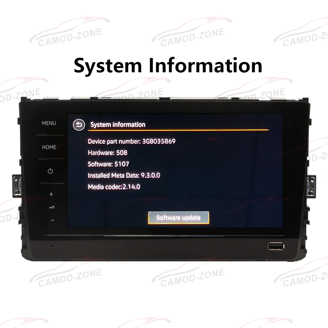 Автомобильный радиоприемник Noname RCD520 Carplay MIB 3 сенсорный экран 3GB035869 Полное стекло 8