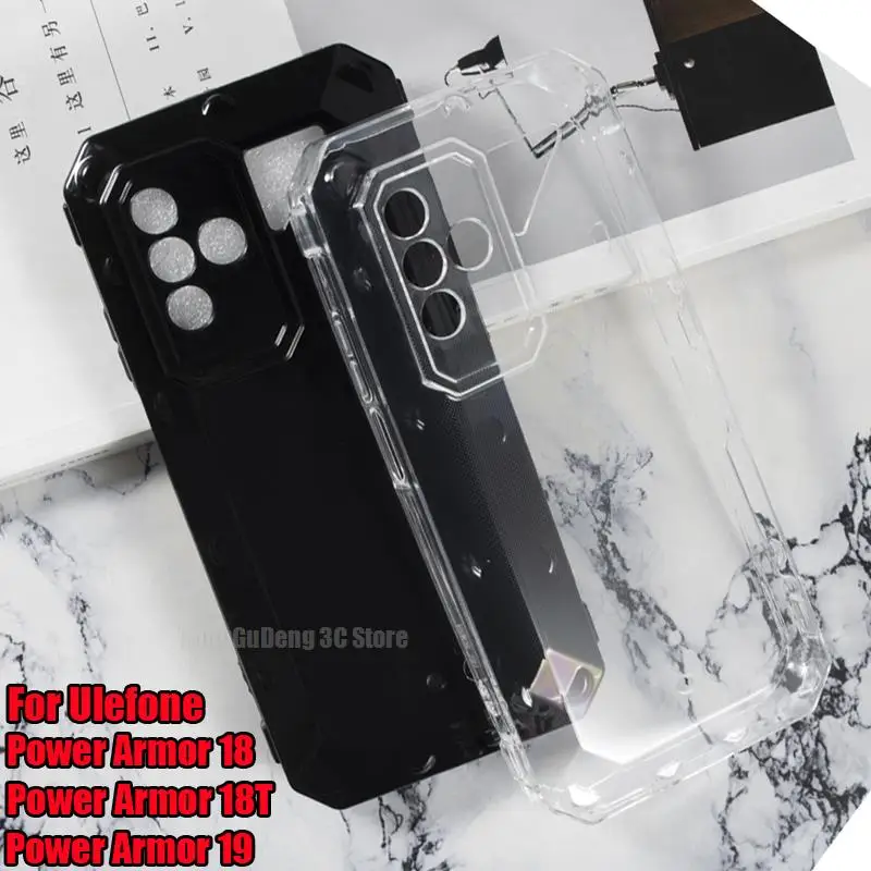 

Camera Protection Case For Ulefone Power Armor 19 T Funda Soft TPU Clear Phone Cover For Ulefone Power Armor 18T 18 Silicon Caso