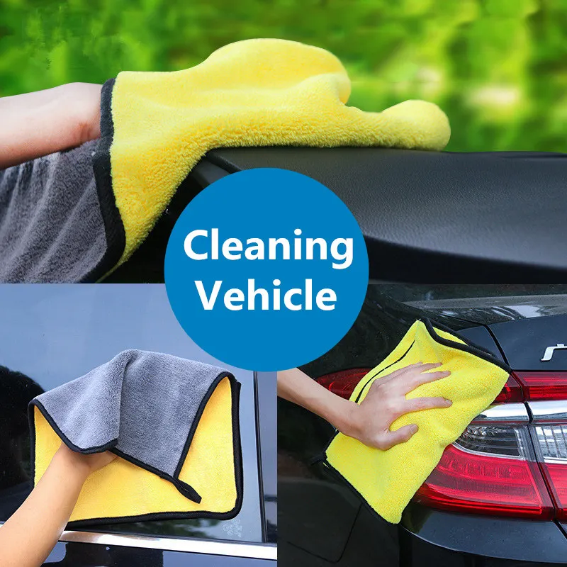 Microfiber Car Wash Towel Cleaning Cloth for Ford Focus Fusion Escort Kuga Ecosport Fiesta Falcon Mondeo Taurus MUSTANG