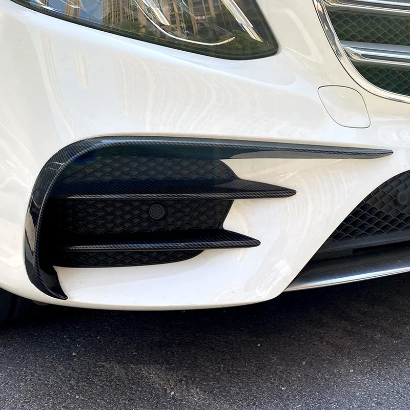 

NEW-6Pcs Front Bumper Fog Lamp Eyebrow Grille Cover Trim Spoiler for Mercedes-Benz E Class W213 E200 E260 E300 2016-2020
