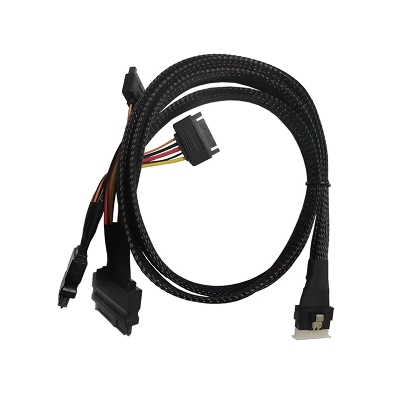 Кабель для жесткого диска SFF8654(8I) Slim SAS To 2SFF8639 Nvme U.2 кабель многофункциональные