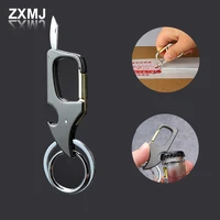 zxmj new multi function keychains bottle opener fashion car key pendant for men popular key chains mens small gift jewelry