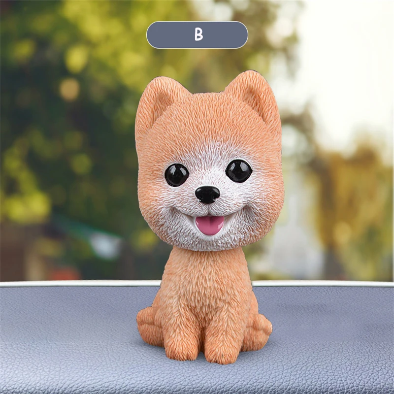 

Shaking Head Dog Toy Car Furnishing Articles Dashboard Doll Cute Nodding Decoration Teddy Husky Corgi Interior Furnishings Gift