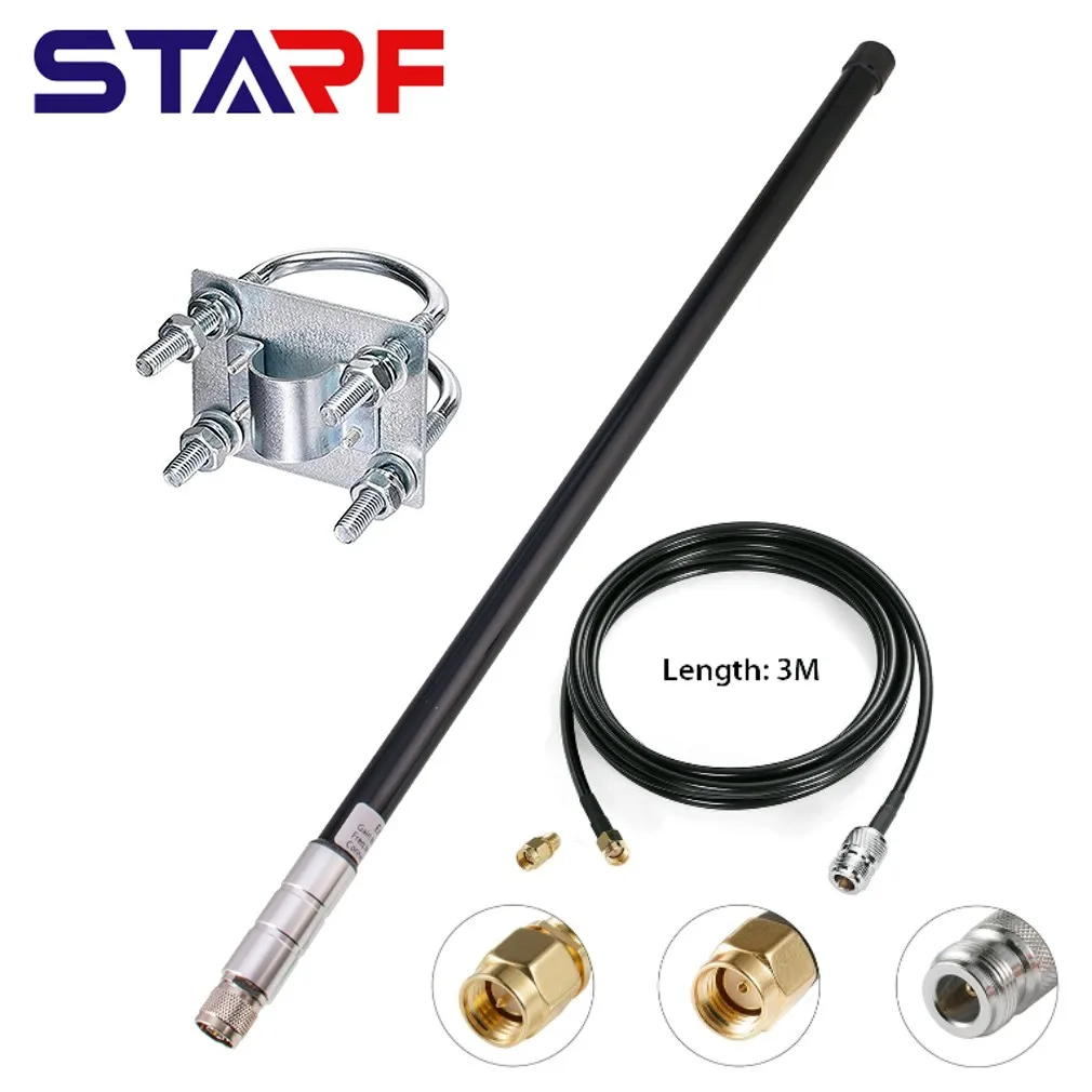

Hotspot 868MHz LoRa Helium Miner Omni Fiberglass Antenna For BOBCAT RAK NEBRA Indoor Black Fiberglass Omnidirectional Antenna