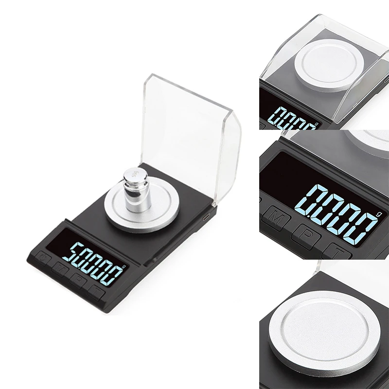 

0.001G Precision Electronic Scale Digital Weighing Jewelry Diamond Scale Portable Laboratory Milligram Scale