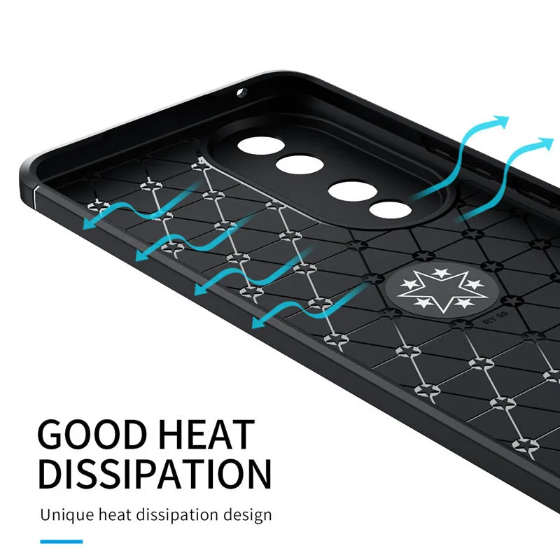 For Honor 90 Case For Honor 90 5G Cover 6.7 inch Silicone Metal Ring Stand Shockproof Protective Bumper For Honor 90 Pro Fundas