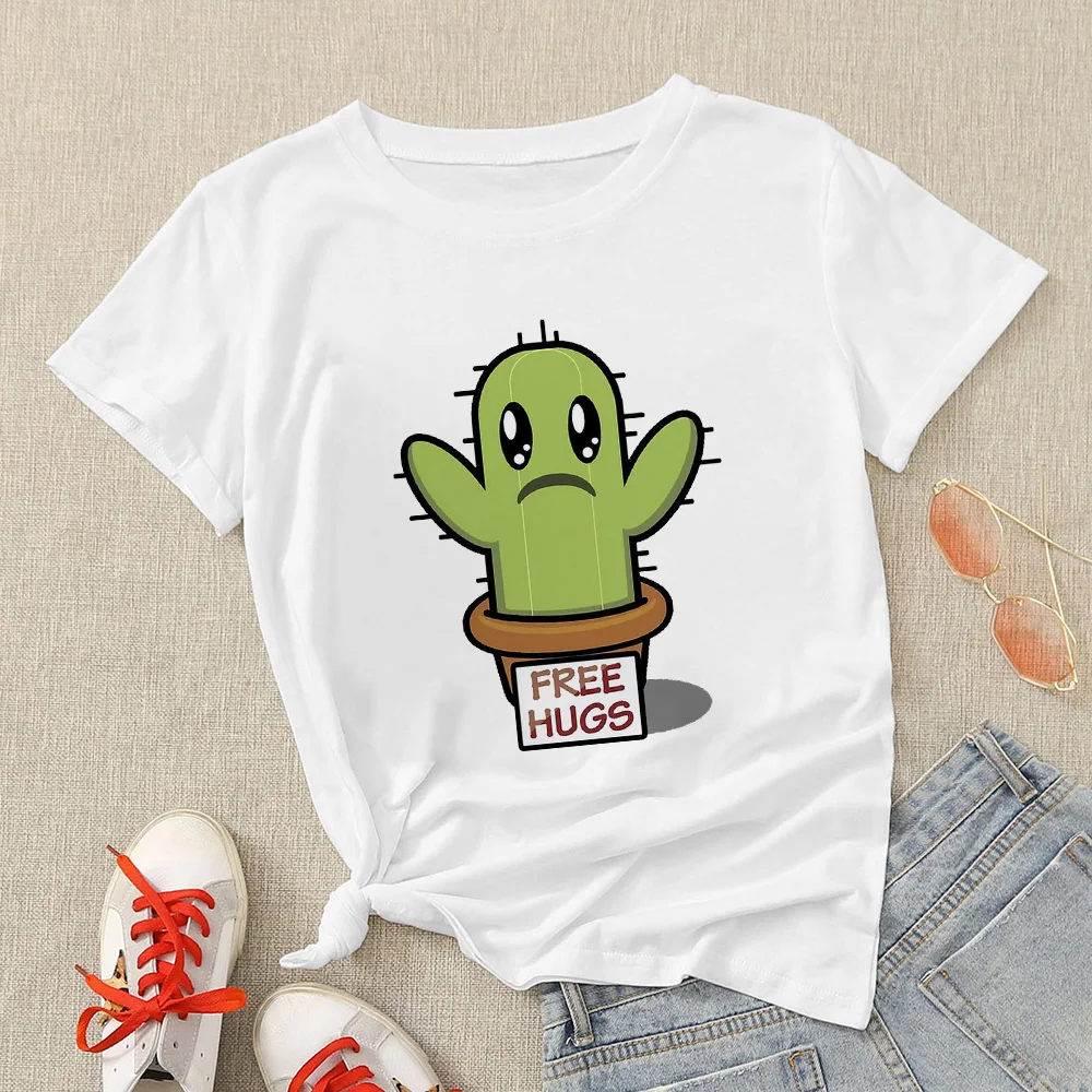 Летняя одежда Yeskuni с забавными кактусами для мамы и дочери семейная уличная