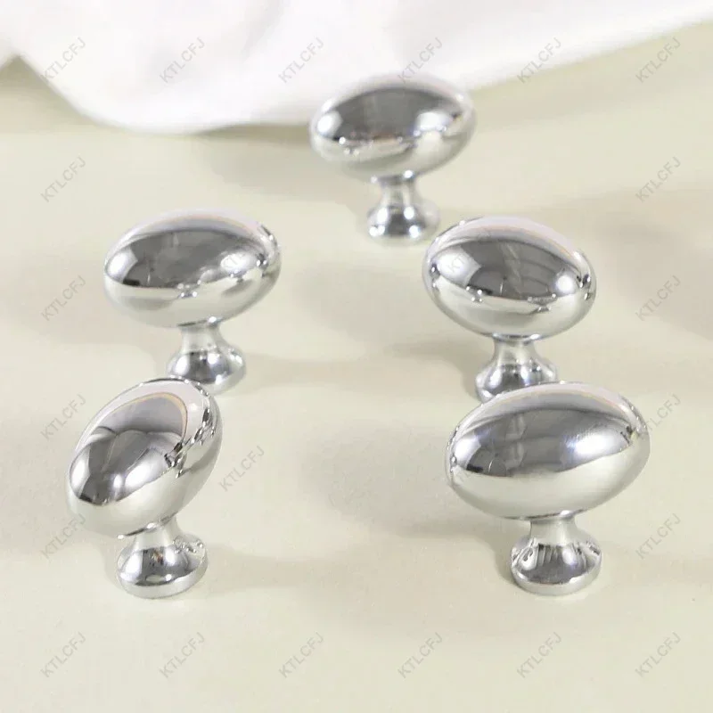 Итальянская овальная дверная ручка шкафа латунный ящик золото серебро