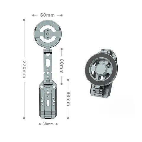 Профессиональный многофункциональный магнитный держатель для телефона, складной штатив для камеры, подставка для телефона для iPhone 17, 16, 15, настольная подставка