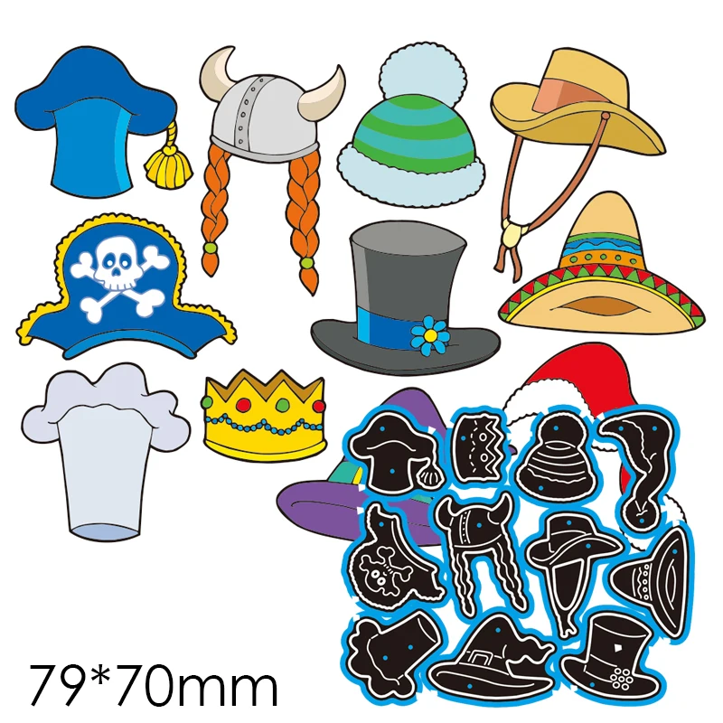 Металлические Вырубные штампы ковбойская шляпа Волшебная Шляпа корона сделай