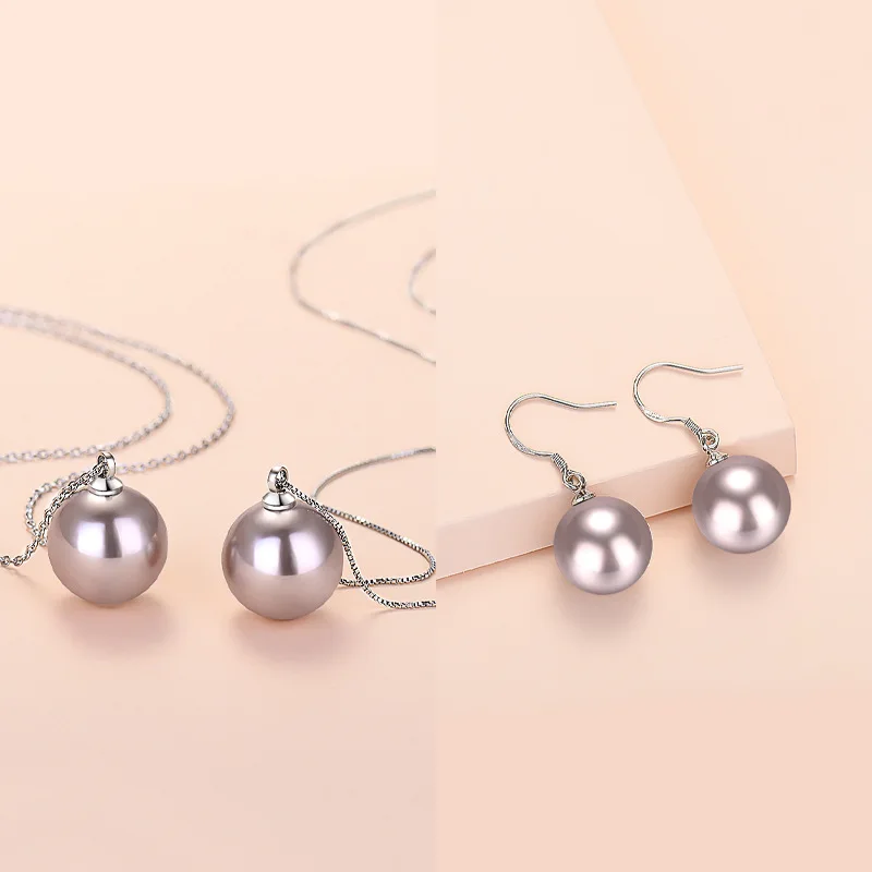 

New 2022 Designer 925 Silver Pearl Necklace Temperament Pearl Earhook