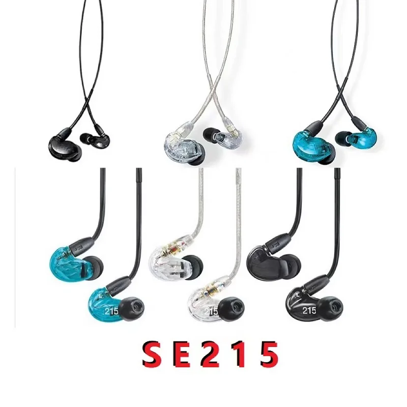 SE215 Earphons Hi-fi se 215 In ear Earbuds Detchabl earphone earspeakers transparent black blue avaible