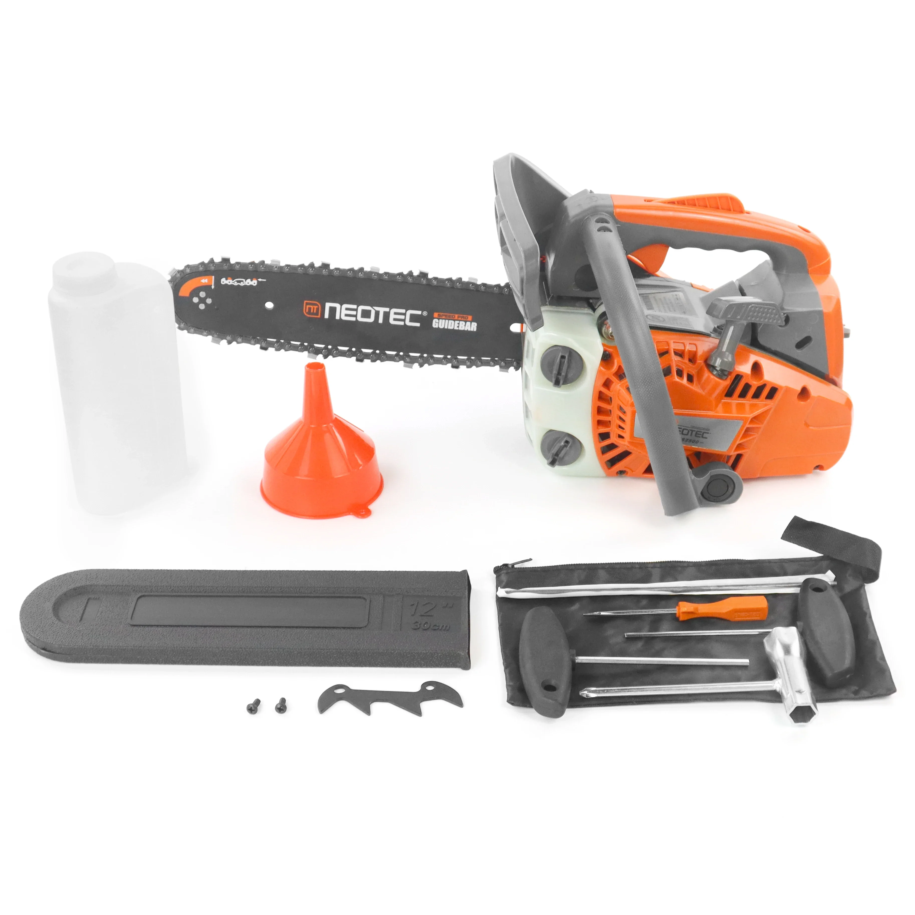 NEO-TEC 12-дюймовая умная газовая бензопила с верхней ручкой 25 4CC 12-дюймовой планкой и