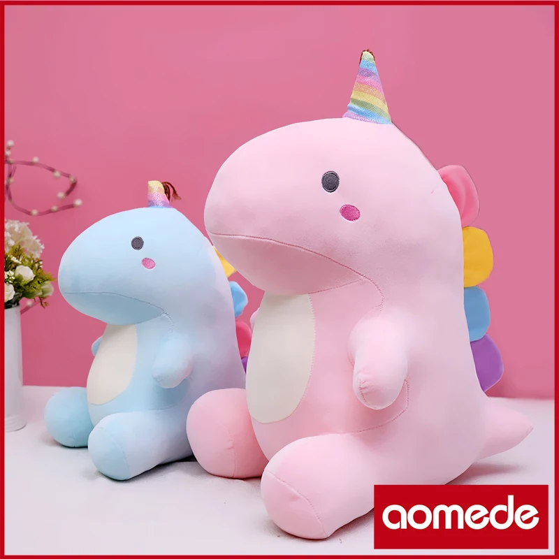 

60cm Cute Soft Candy Dinosaur Plush Toys Office Nap Pillow Home Comfort Cushion Child Decor Christmas Gift Cotton Doll
