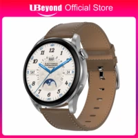 ubeyond ecgppg smart watch 1 36inch 390390 bt call music ip68 waterproof men heart rate monitor 100 diy watch face android ios