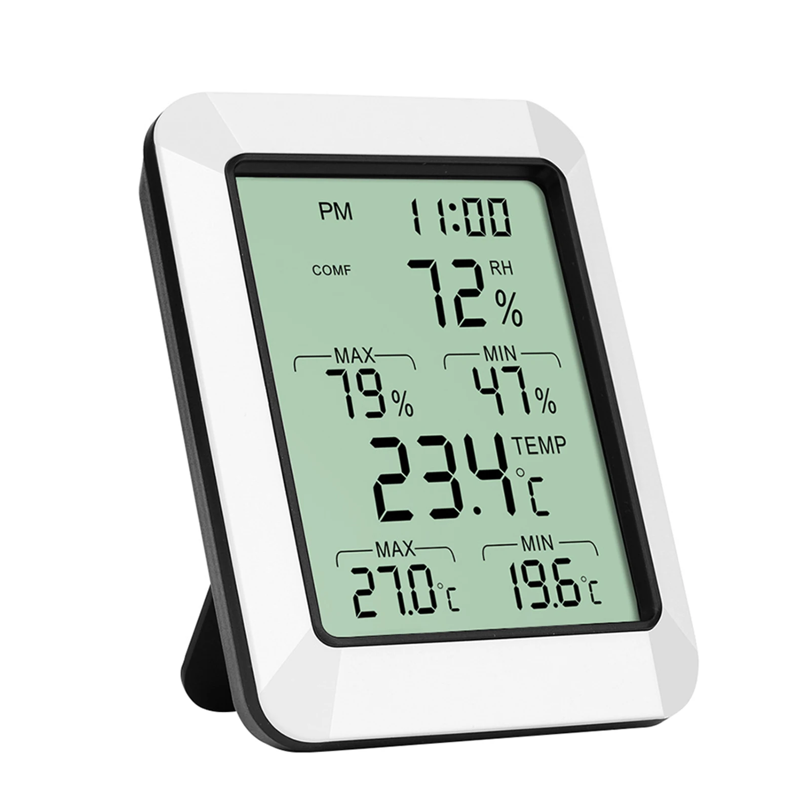 

3.9 Inch LCD Thermo-hygormeter Digital Thermometer Hygrometer Alarm Clock Indoor 2 in 1 Temperature Humidity Monitor For Home