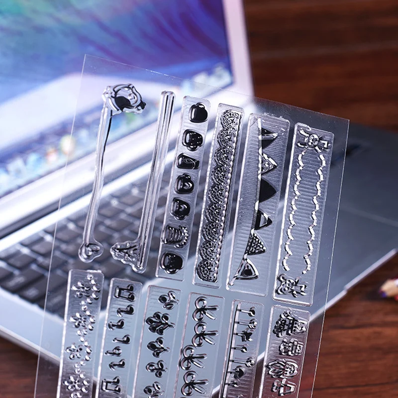 Прозрачный силиконовый штамп сделай сам для фестиваля скрапбукинга резиновых