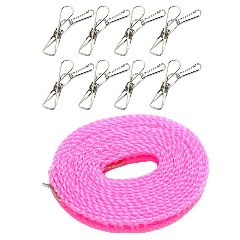 

Clothesline Line Clothes Travel Rope Laundry Portable Home Drying Outdoor Nylon Camping Clotheslines Windproof Non Ropes