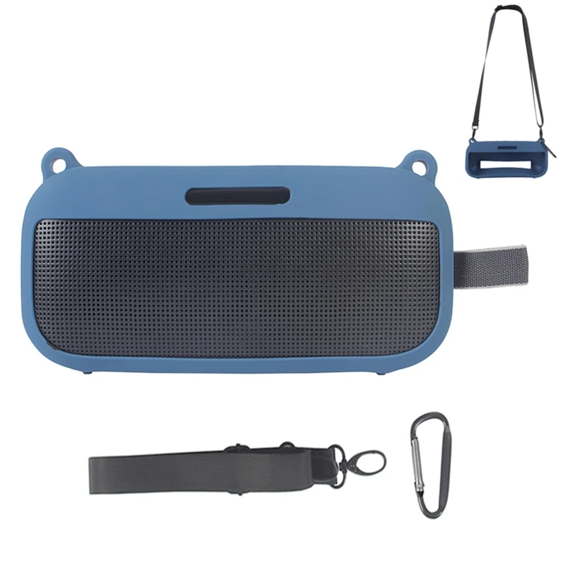 

Silicone Protective Cover Compatible for Bose Sound Link Flex Speaker Travel Case Classic Style Case with Shoulder Strap
