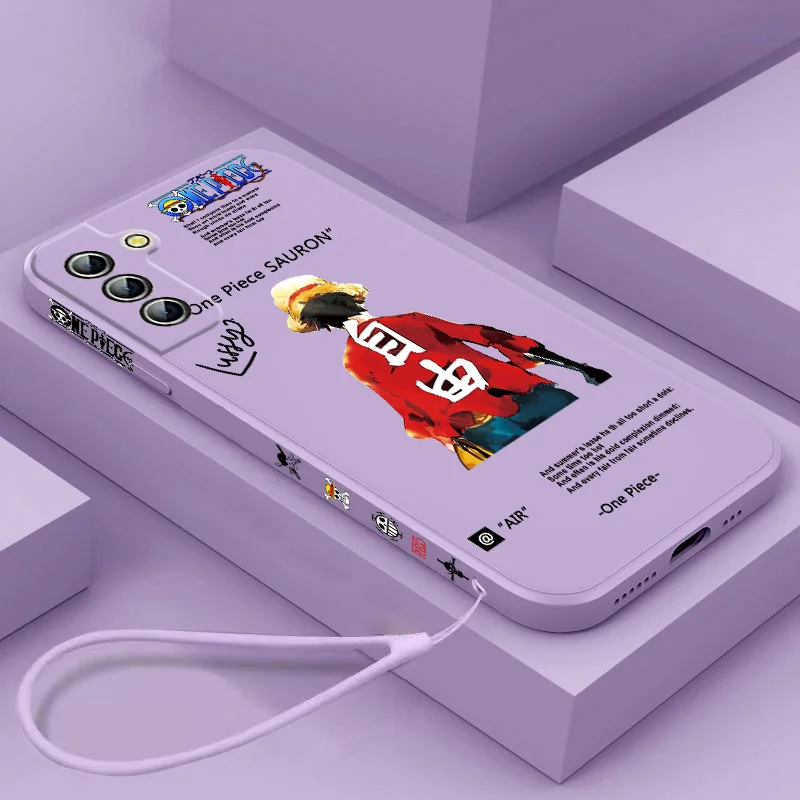 Чехол для телефона с рисунком из аниме король воров Luffy Solon Samsung Galaxy S22 S21 S20 FE S10 Note 20