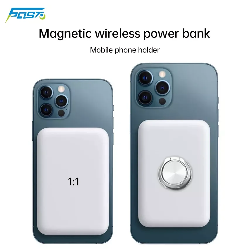 

5000mAh Portable Wireless Power Bank Mobile Phone External Battery For iphone 13 12 13Pro 12Pro Max Mini Poverbank