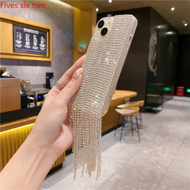 Роскошные корейские блестящие искусственные кисточки для OPPO A18 A17K A16K A15 A57 A95 A94 A74