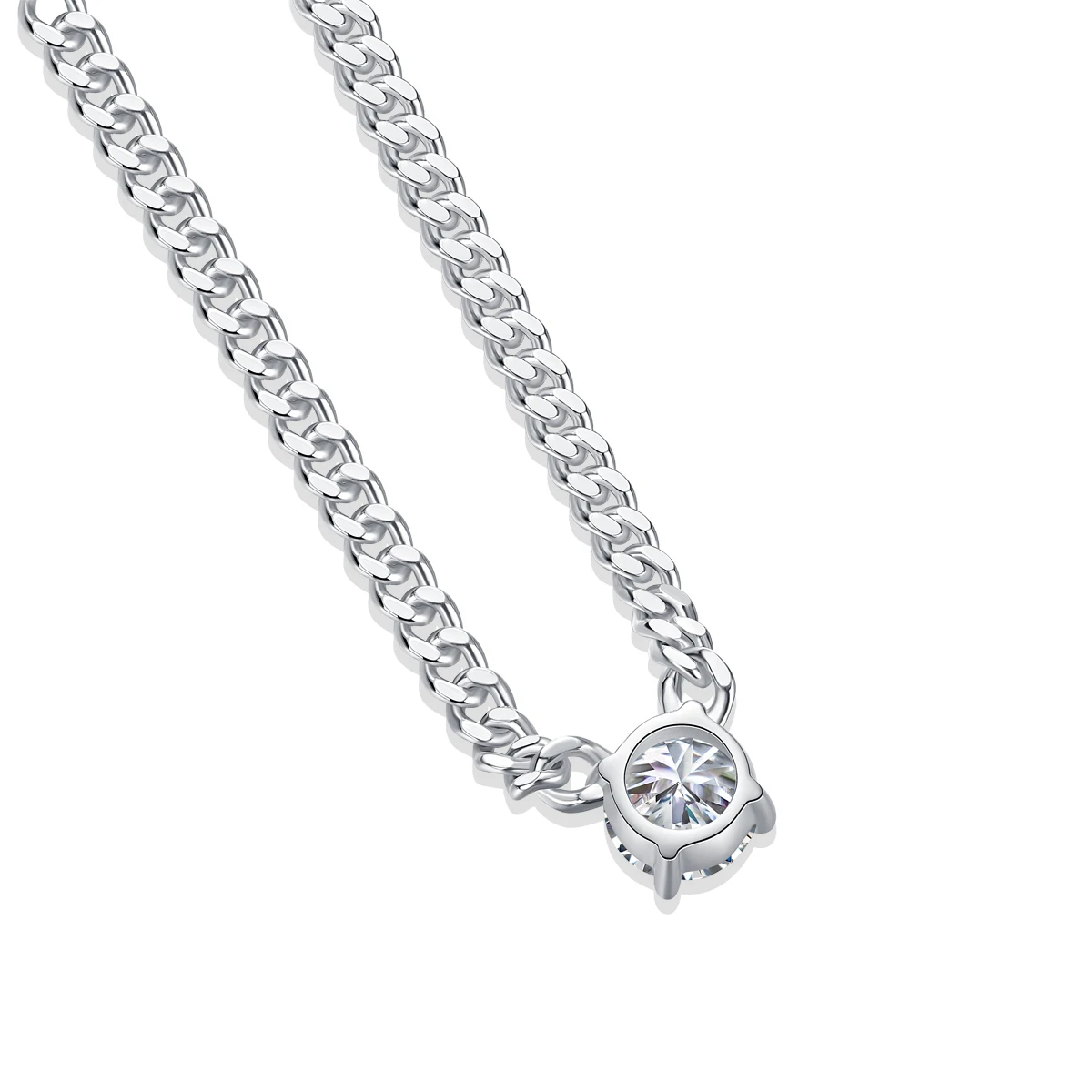 Фото Цепочка Zenith 1ct/S925 серебро/Блестящая/Мужская и Женская/темпераментная и модная/искусственная кожа/помолвка/свадьба/Anniver №5
