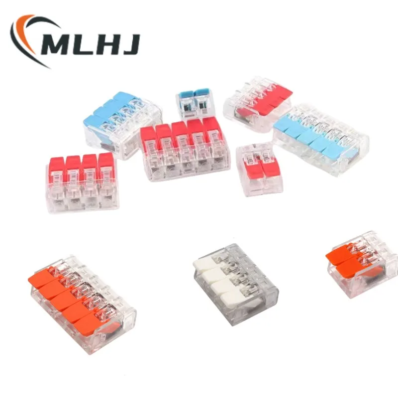 

Wire Connectors 222-412 413 415 Mini Fast Wire Cable Conectors Universal Compact Wiring Conductor Push-in Terminal Block