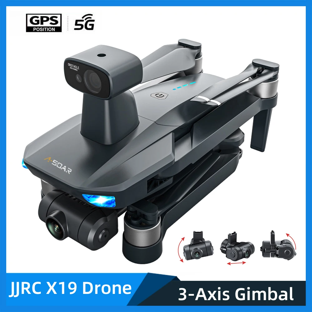JJRC X19 Pro FPV Дрон 4K Профессиональный Дрон GPS Профессиональный 5G Квадрокоптер обход препятствий 3-осевой Gimbal RC вертолет игрушки