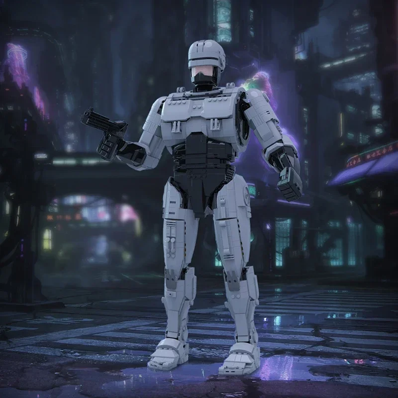 Серия фильмов Warfare механический полицейский робот строительные блоки MOC