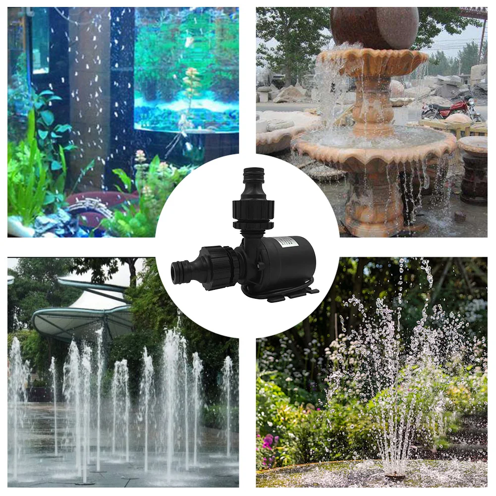

Super Quiet DC Brushless Pump 12V/24V Aquarium Circulation Pump Waterproof Fish Tank Circulating Pump Quick Connector Water Pump