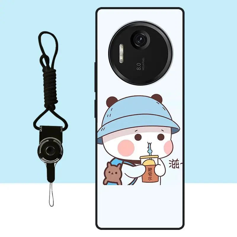 Фото Креативные мультяшные чехлы для Xiaomi Qin F25, матовый мягкий чехол с рисунком для DuoQin F 25 QinF25, чехол для телефона, задняя крышка, Capa №5