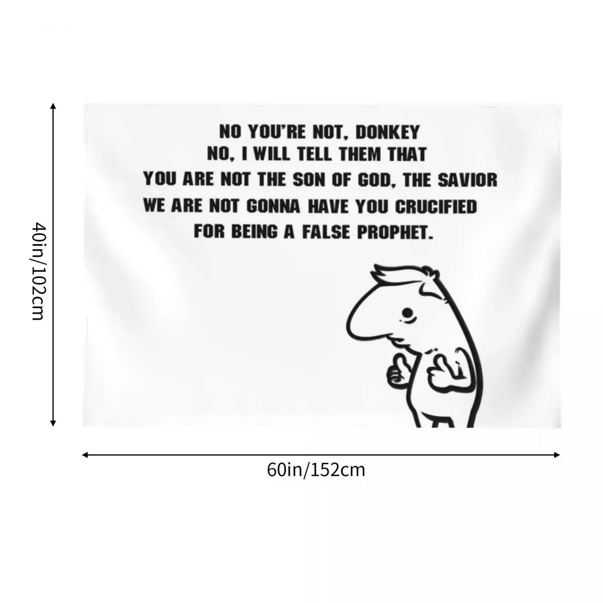 Гобелен &quotLook at my Stigmata I know I'm the son of God&quot